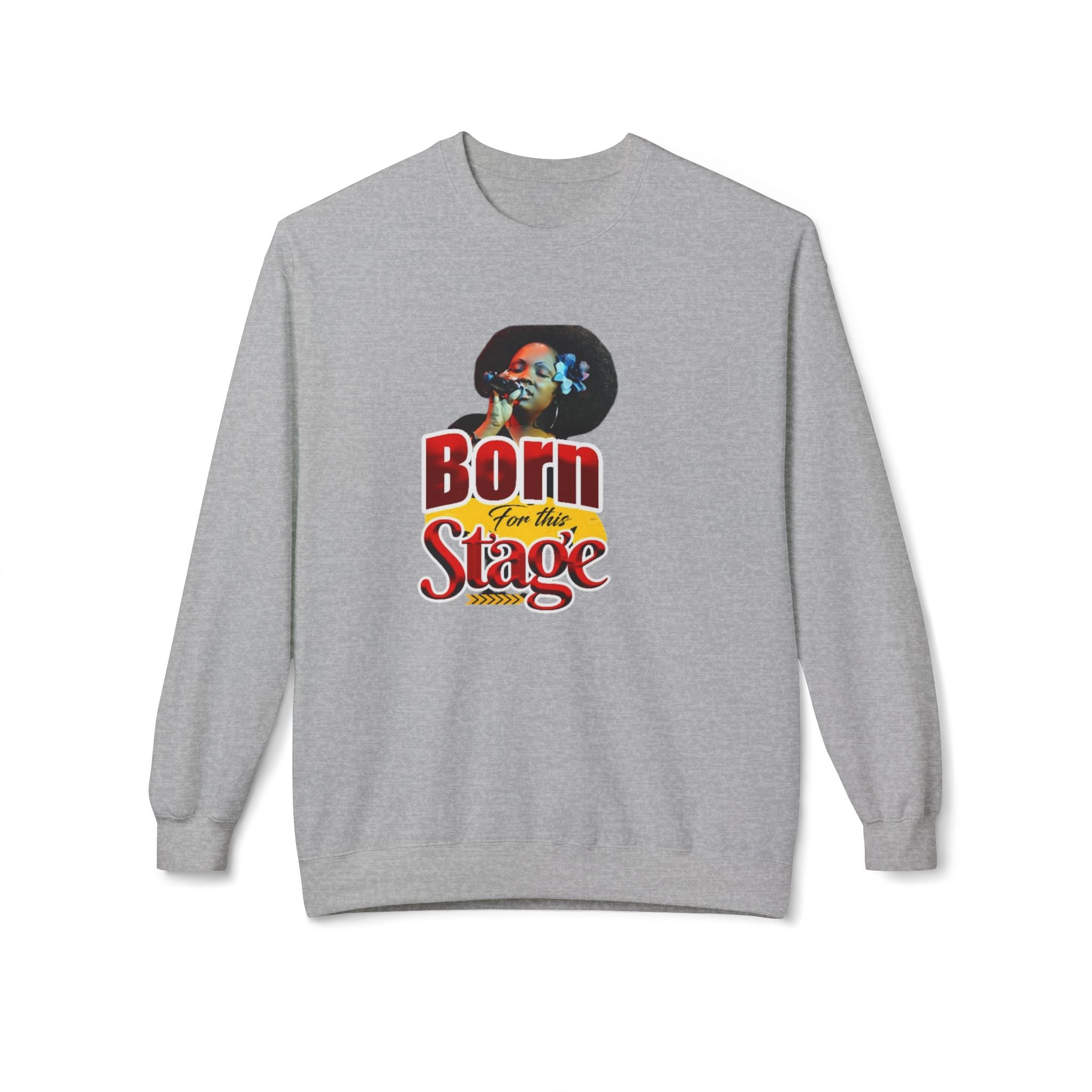 Born For This Vibe Crewneck Sweatshirt - Unisex Midweight Fleece